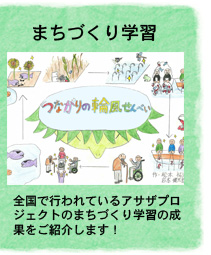 まちづくり学習　全国で行われているアサザプロジェクトのまちづくり学習の成果をご紹介します！